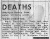 Death Announcement: Terre Haute Tribute 8/25/1956