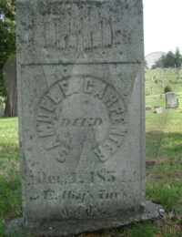 Samuel E. Carpenter - grave marker