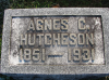 Agnes Hines Hutcheson - grave marker
