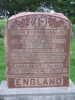 Elder Stephen &amp; Anna (Harper) England - grave marker