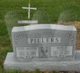 Levi &amp; Merle (Cossell) Pillers - grave marker